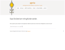 Tablet Screenshot of agm-ka.de